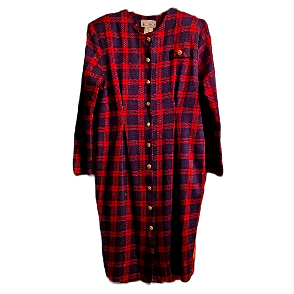 •RARE• Vintage Miss Dorby Tartan "Shacket"